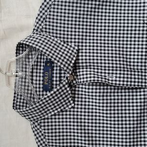 Polo (Ralph Lauren) long sleeve dress shirt, checkered.